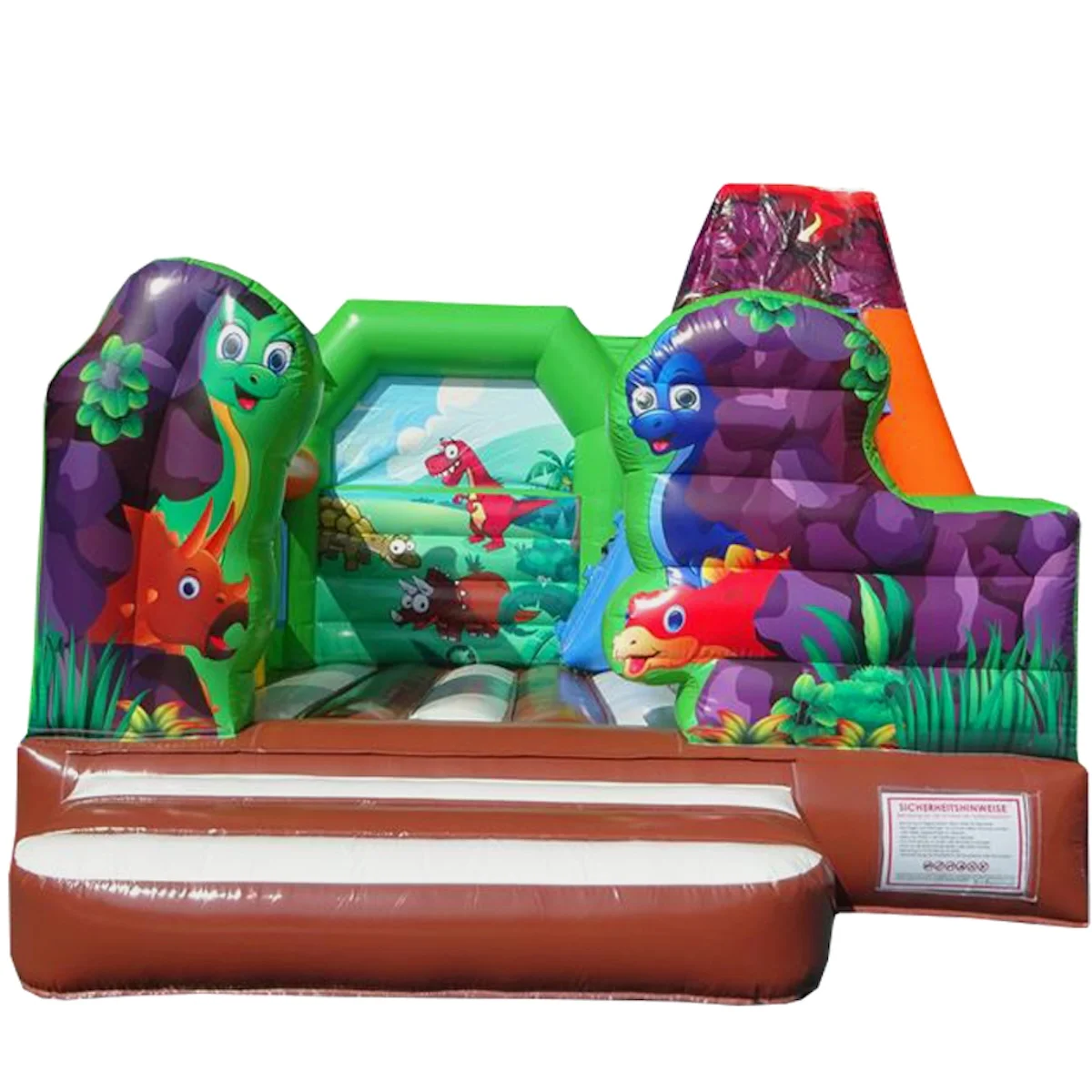 Mobile-color-Mobilfunkladen-Dinosaurier-Hüpfburg und Rutschenkombination