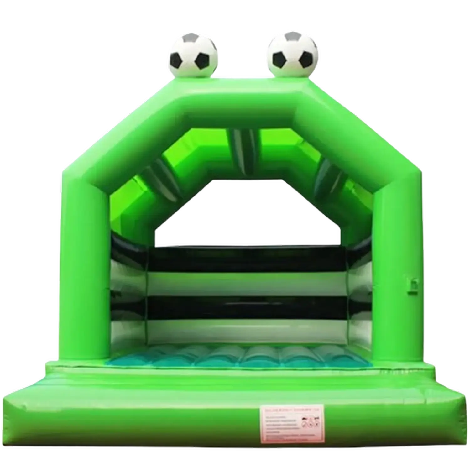 Mobile-color-Mobilfunkladen-eine aufblasbare Hüpfburg mit Fußballmotiv