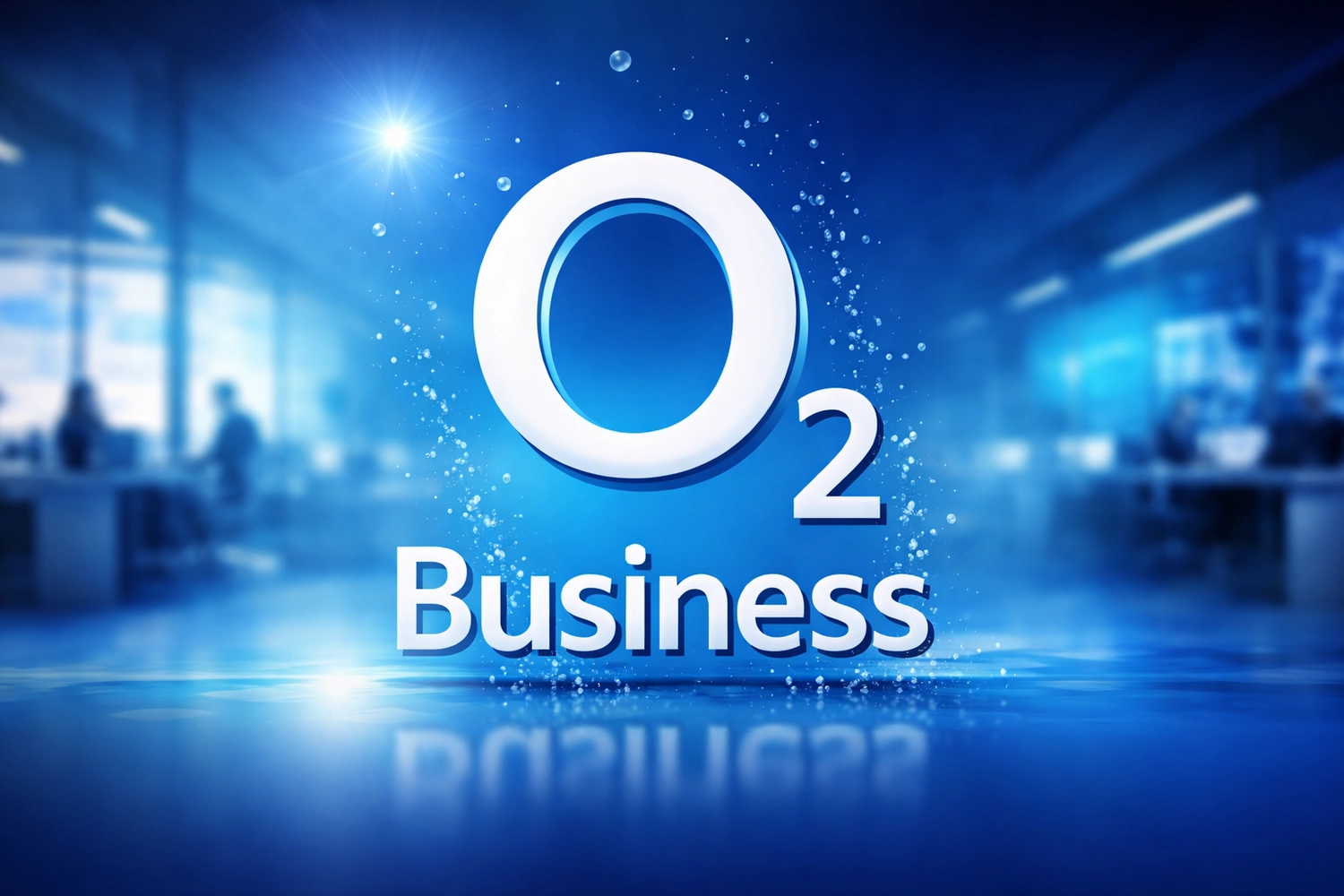 Mobile-color-Mobilfunkladen-Werbegrafik für den Geschäftsbereich O2 Business des Telekommunikationsunternehmens O2